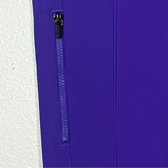 Athleta Glacier Snow Skinny Pants Women 2 Purple Zip Pockets Outdoor Slim Taper - Picture 3 of 7